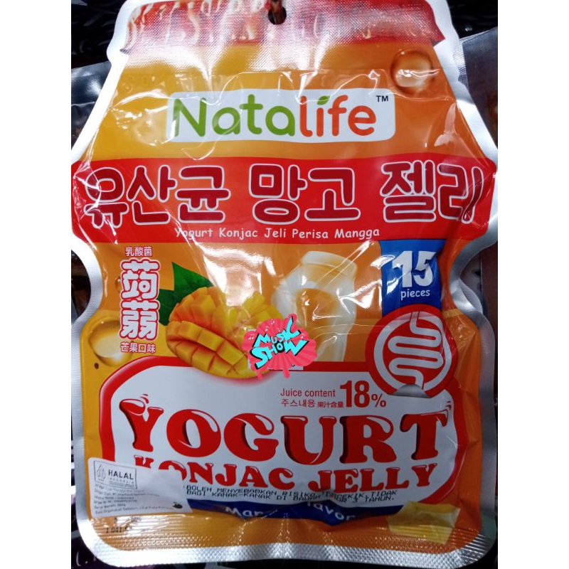 

NATALIFE JELLY YOGURT KONJAC 300 GRAM HALAL/JELLY YOGURT BERPERISA/CEMILAN