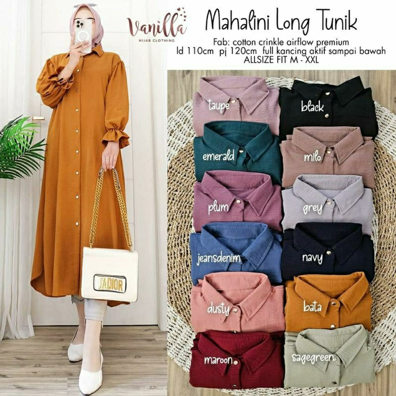 MAHALINI LONG TUNIK / GROSIR BUSANA SURABAYA