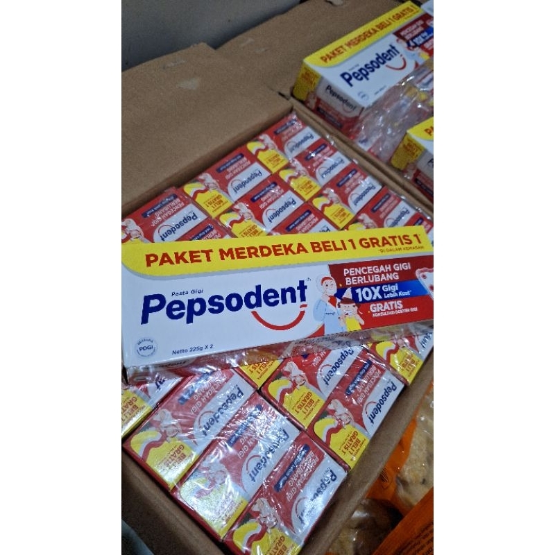 pepsodent jumbo 225 gram+225 gram