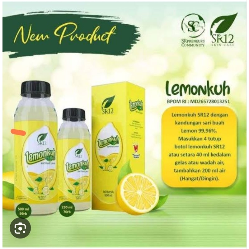 

LEMONKUH SR12 MINUMAN SARI BUAH LEMON // MURNI YANG MENGANDUNG 99,96% SARI BUAH LEMON