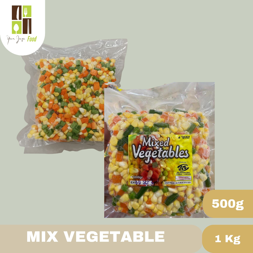 

Mix Vegetable 4 macam sayur 500g / 1 Kg [Karang Suci]