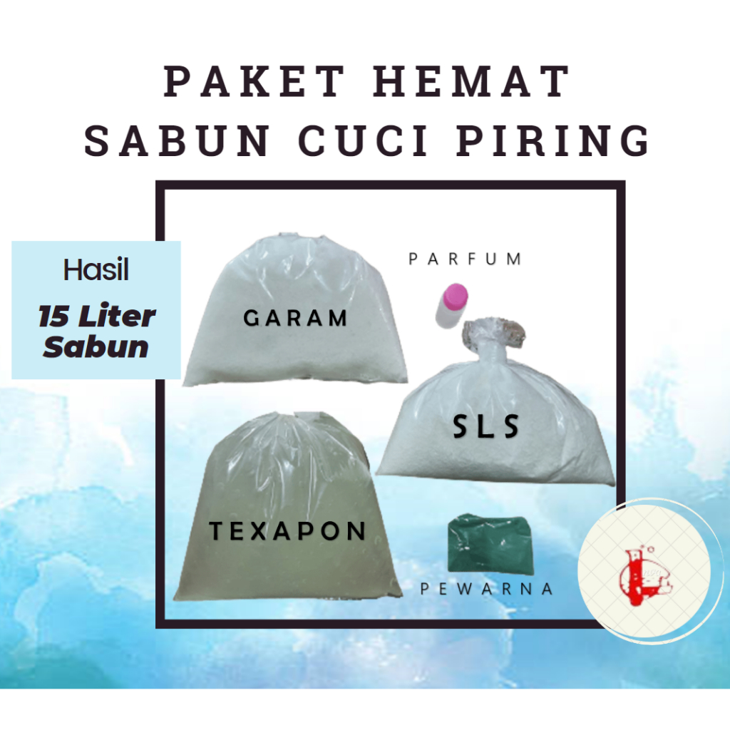 Paket Hemat Bahan Sabun Cuci Piring Cair 15 Liter