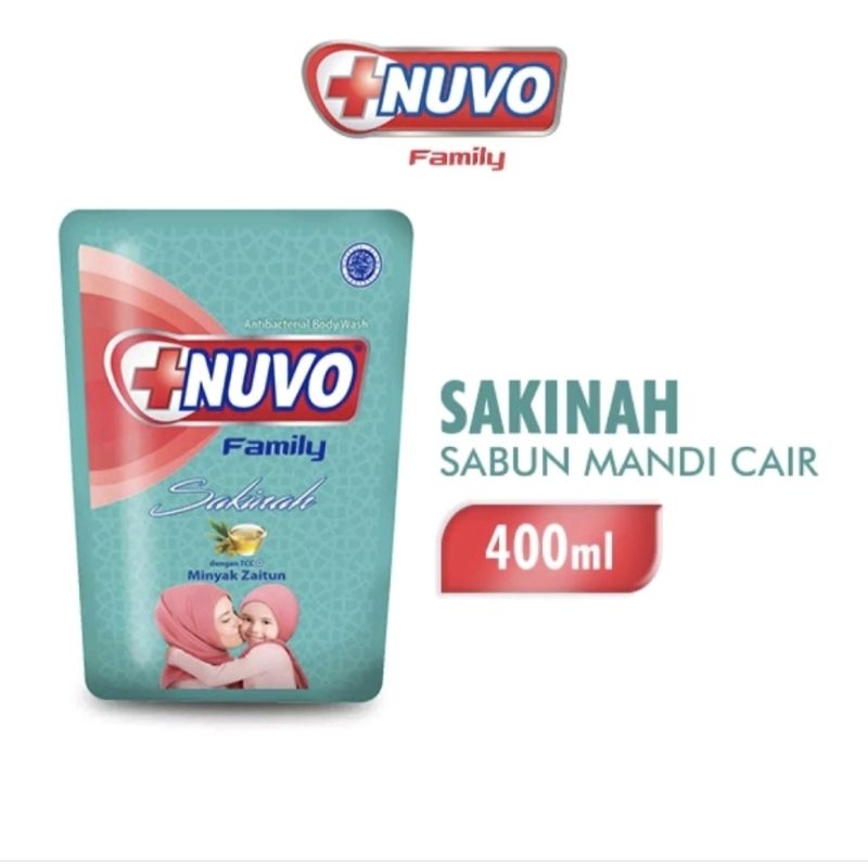 Nuvo sakinah sabun mandi cair ukuran 400ml
