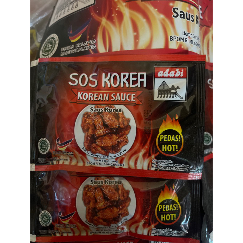 

Sos Korea Adabi Pedas Hot