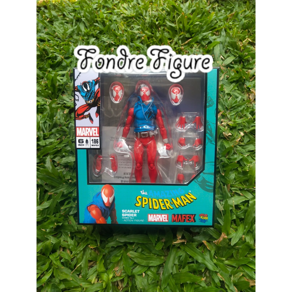 ORIGINAL Mafex No.186 Scarlet Spider Comic Ver Action Figure Spiderman