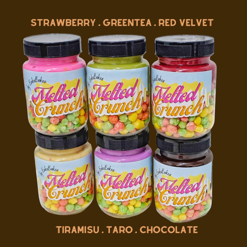 

melted crunch - isi 1 jar - snack nyam nyam size jar jumbo