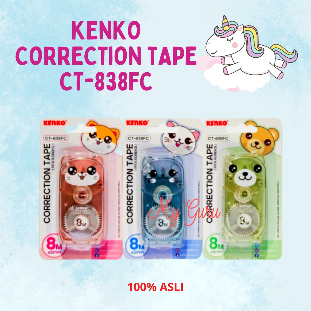 

[PCS] TIPE X / CORRECTION TAPE ANIMAL KENKO CT-838FC