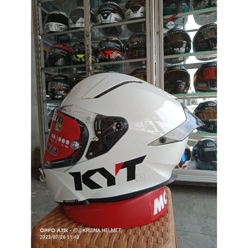 Helm Full Face KYT R2R PLAIN WHITE
