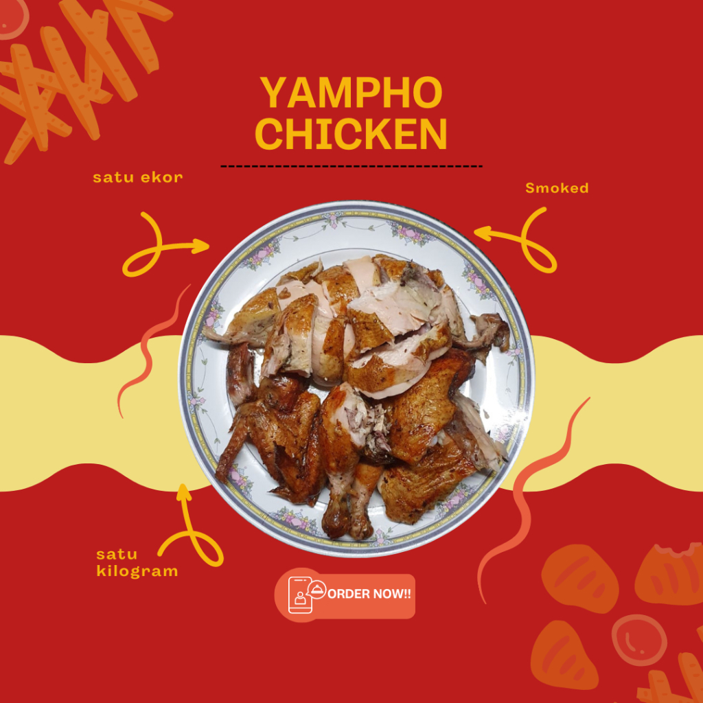 

Ayam Asap Smocked Yampho(sudah potong)