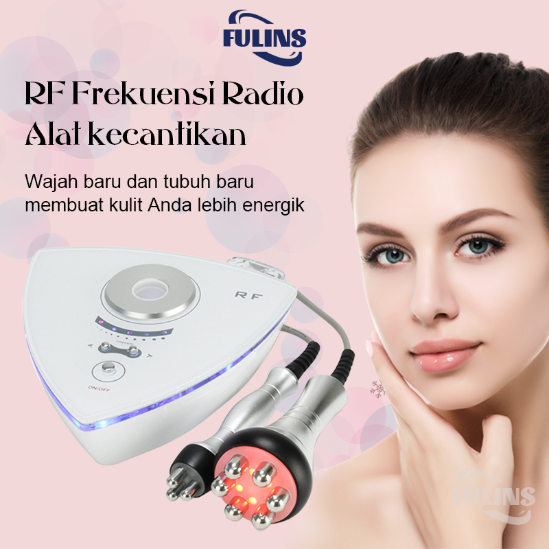 ⭐ORI*Garansi⭐2in1 Mini RF Cavitation Wajah Badan Mengencangkan Kulit Alat Kecantikan 3 Polar 6 Polar
