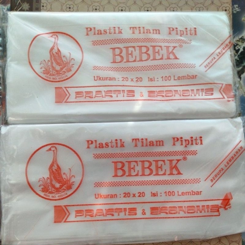 Plastik tilam alas berkat snack nasi pipiti