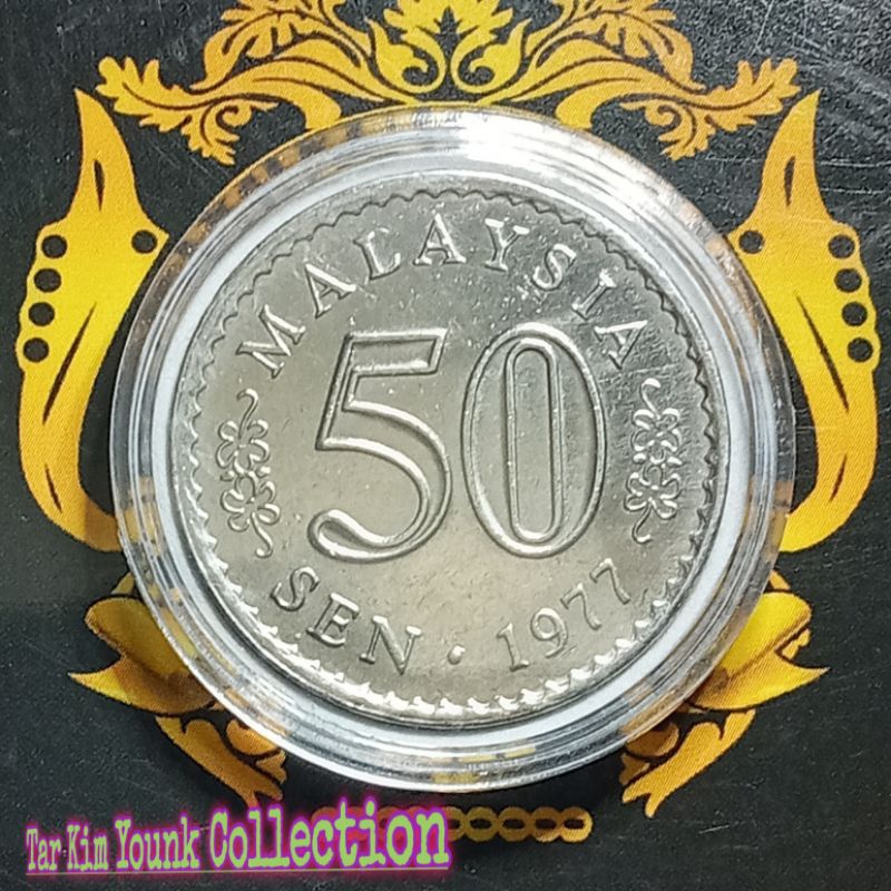 TTP0077 Koleksi 50 Sen Koin Malaysia Seri Gedung Tahun 1977
