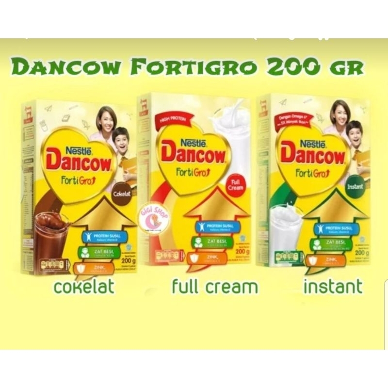 

Susu Bubuk DANCOW Fortigro Coklat instan fullcream 200g