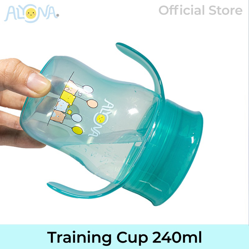 Training Cup Baby 360° Sipper Cup with Handle Green