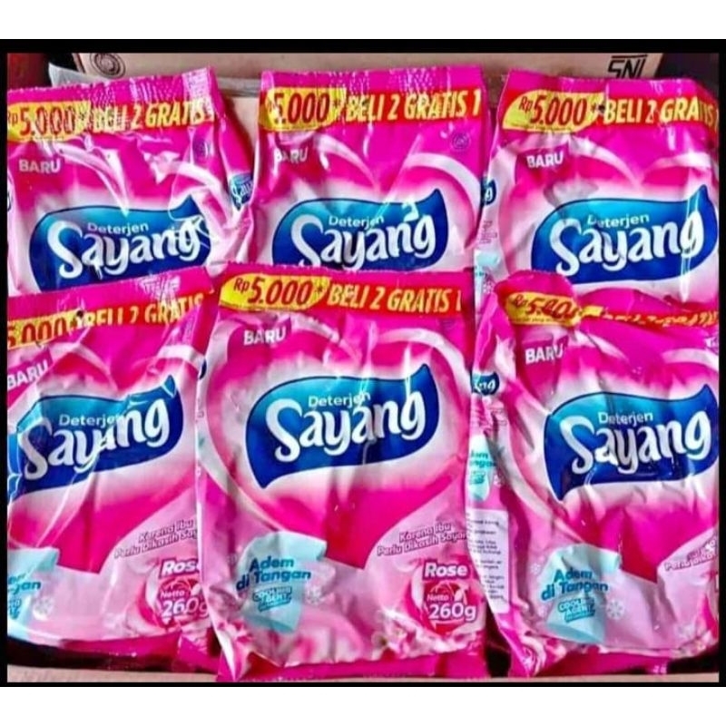 DETERGENT SAYANG 260GR DAPAT 3