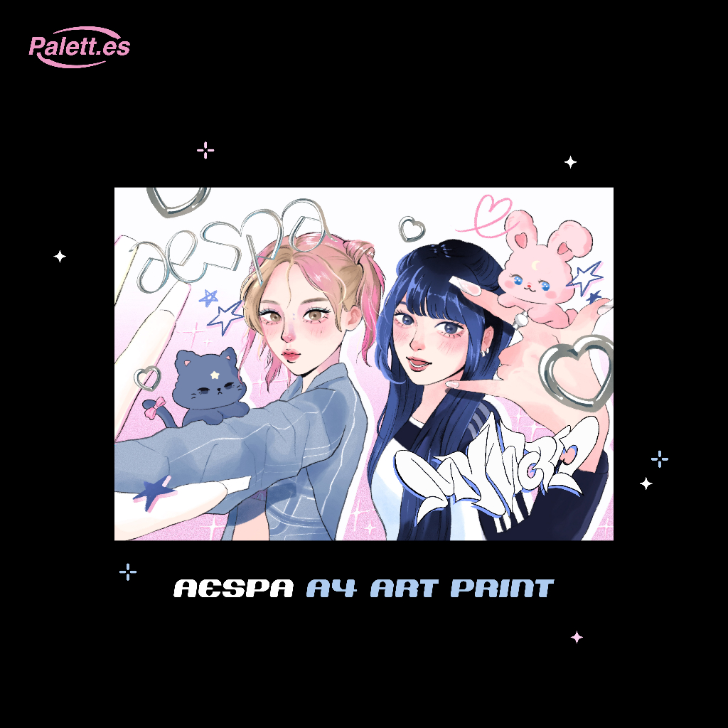 

Palett.es - Aespa A4 Art Print