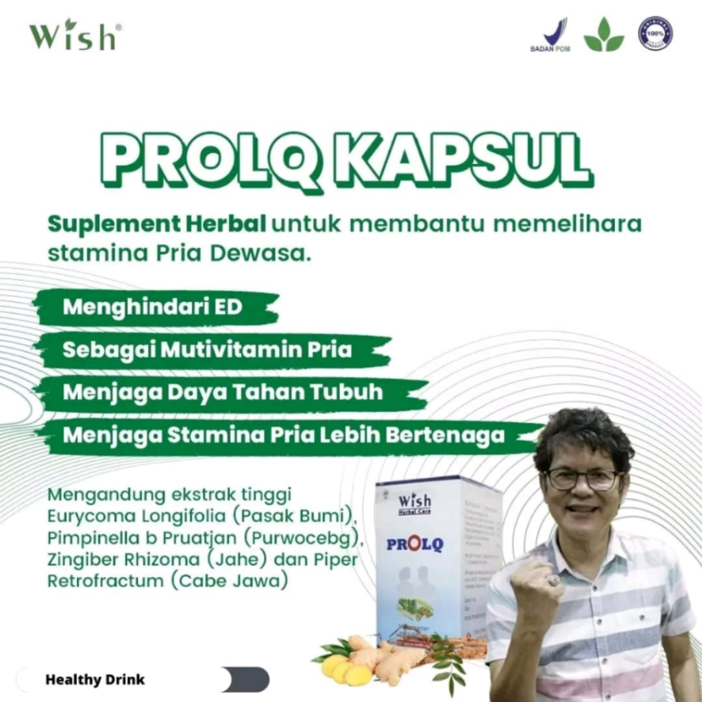 Suplemen kesehatan Pria PRO LQ Wish Dr.Boyke Original BPOM