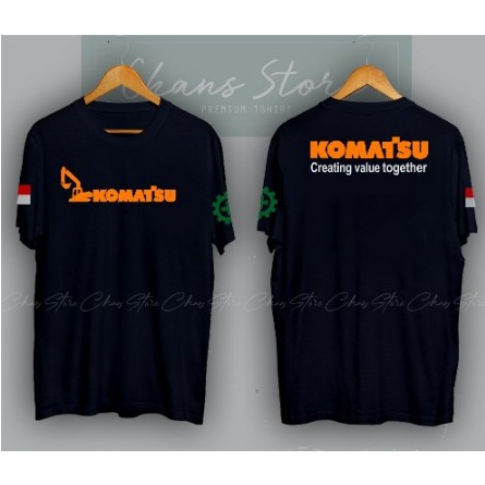 Kaos Komatsu Excavator Tshirt Safety Indonesia