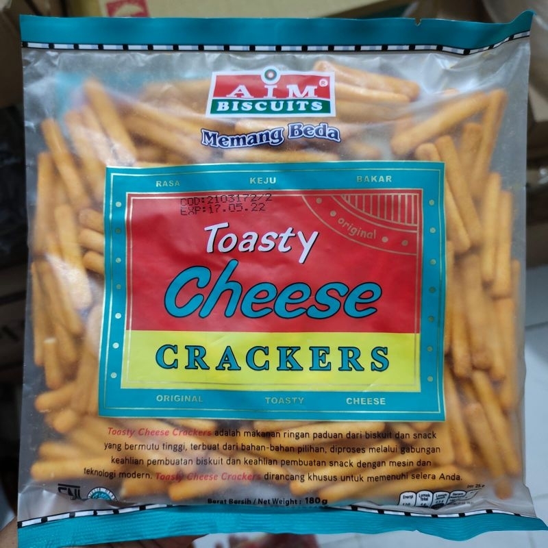 

AIM BiscuitsToasty Cheese Crakers Biskuit Rasa Keju Gurih