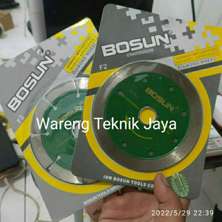 BOSUN F2 Mata Gerinda Potong 4 Inch Pisau Pemotong Keramik Granit