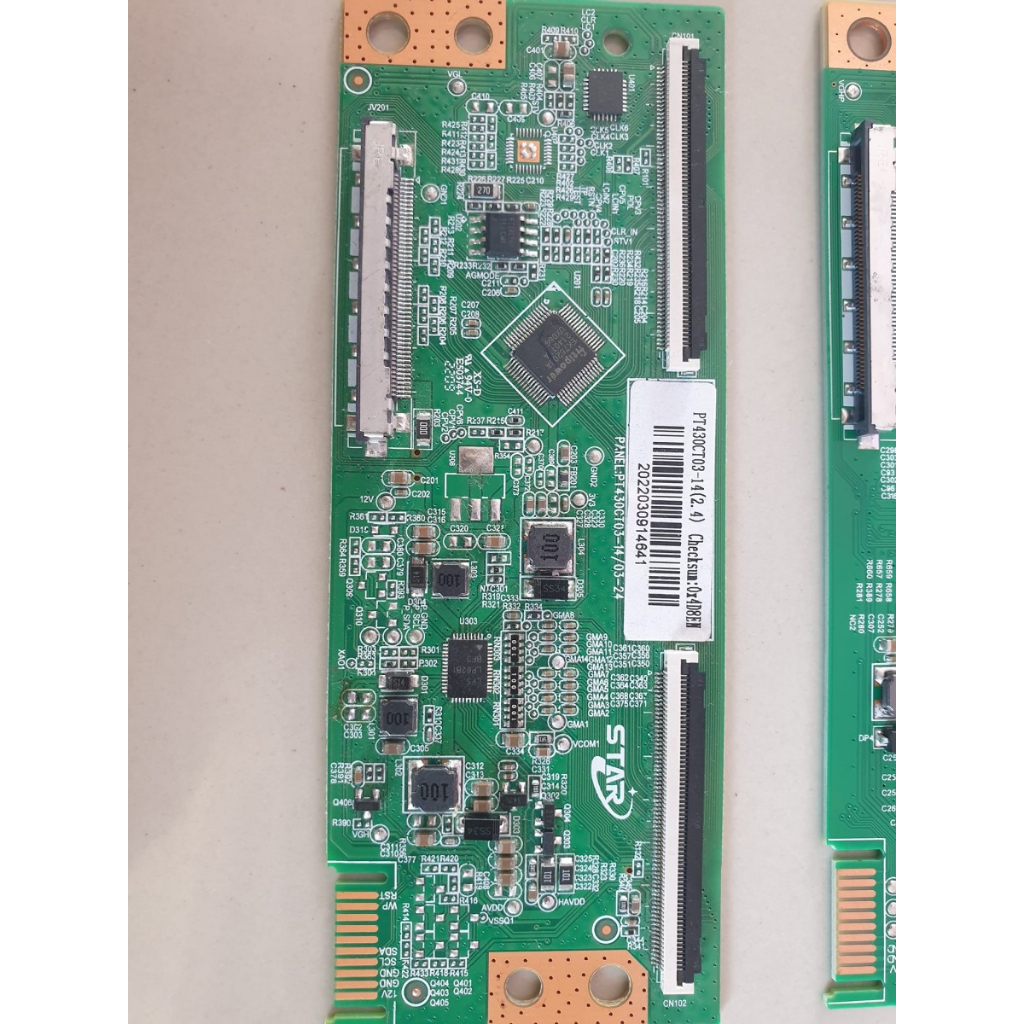 TCON MERK STAR UNTUK PANEL TYPE PT430CT03-14 FHD/TV POLYTRON 43 INCH PLD 43BAG9953