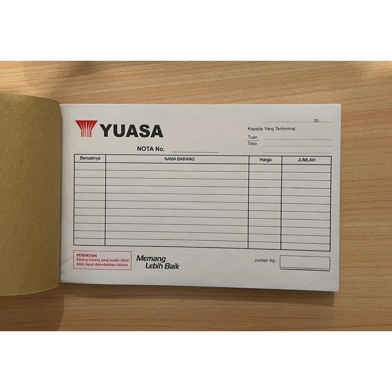 

NOTA KONTAN 2PLY | 50 Lembar