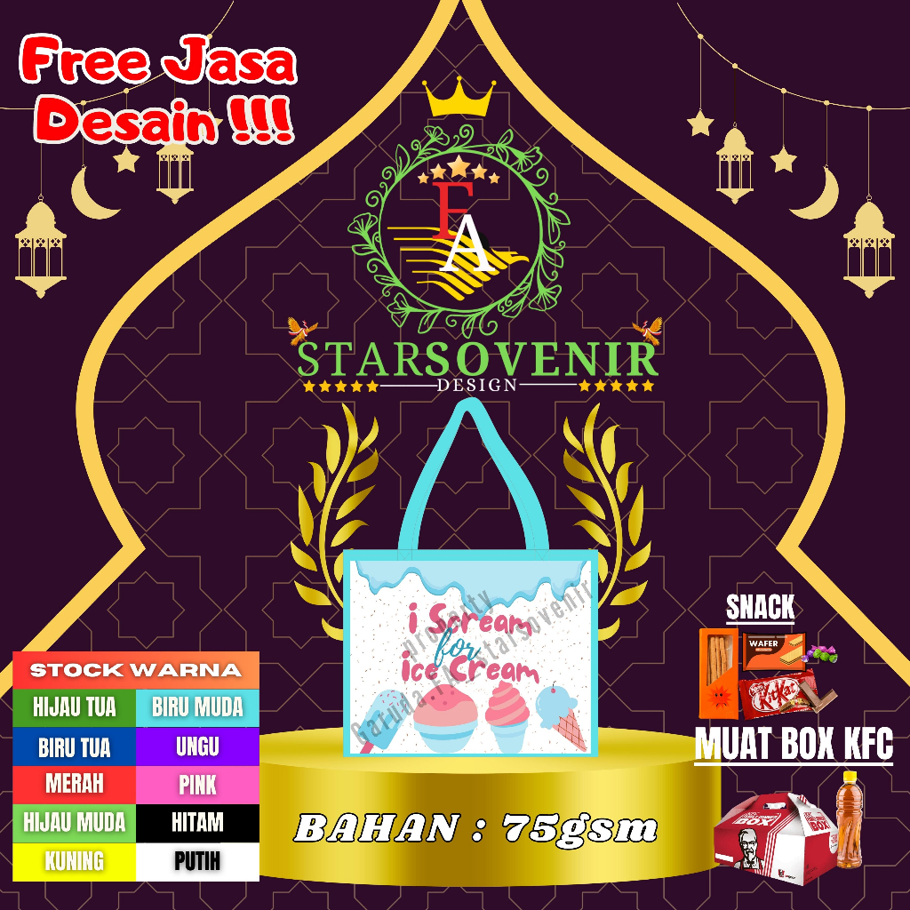 

GOODIE BAG MURAH / TAS ULTAH / ICE CREAM