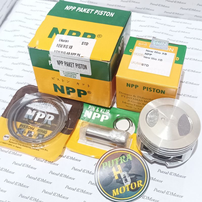 PAKET PISTON KIT SEHER SET RING PEN CLIP YAMAHA NEW MIO XB UKURAN OS STD 00 25 50 75 100 150 200 NPP