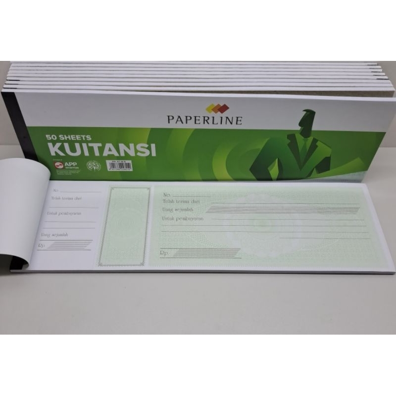 

Kuitansi paperline Besar 1 ply, isi 50 lembar