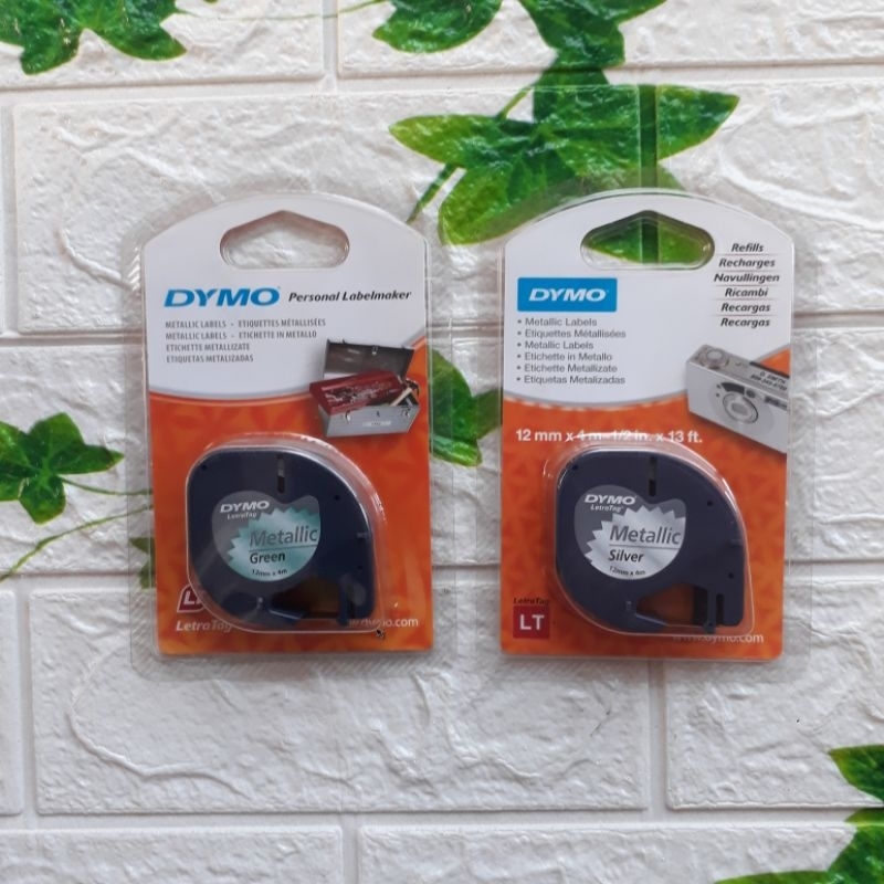 

DYMO LetraTag Metallic Label Tape Printer Pita Label Metalik ukuran 12mm x 4m