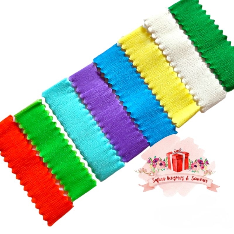 

kertas krep kecil 1bungkus isi 10 pack kecil potong