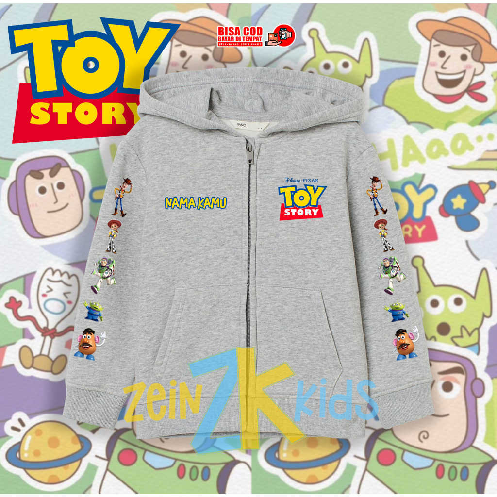 Hoodie Zipper Anak Toy Story / Sweater Anak Toy Story