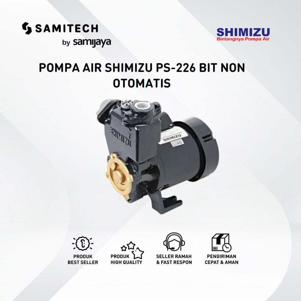 POMPA AIR NON OTOMATIS SHIMIZU PS-226 / PS 226 BIT