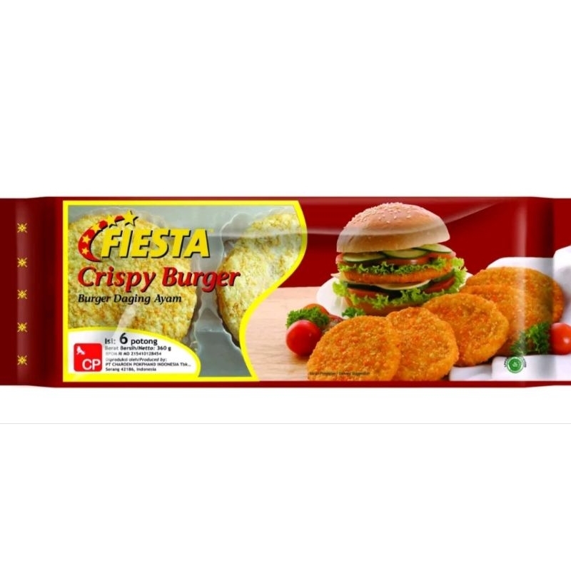 

Fiesta Crispy Burger isi 6pcs 360gram