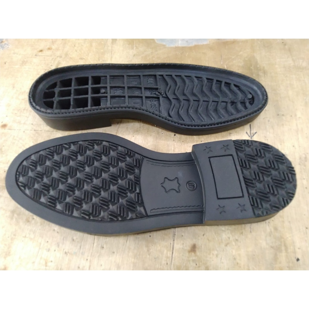 Outsole Sepatu PDH Odrey Sole Sepatu TNI POLRI Pantofel Warna Hitam dan Putih Lentur Anti Slip