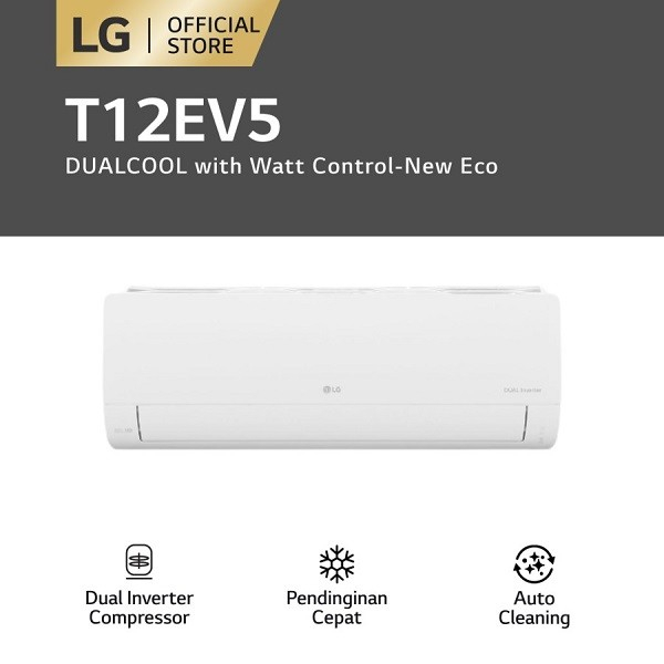 AC LG T12EV5 1,5 PK DUALCOOL DUAL INVERTER WATT CONTROL