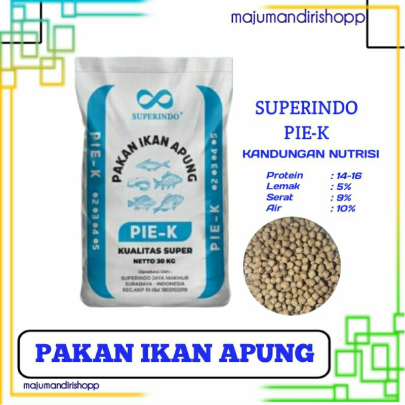 PELET APUNG IKAN NILA LELE GURAME PIE-K 1KARUNG