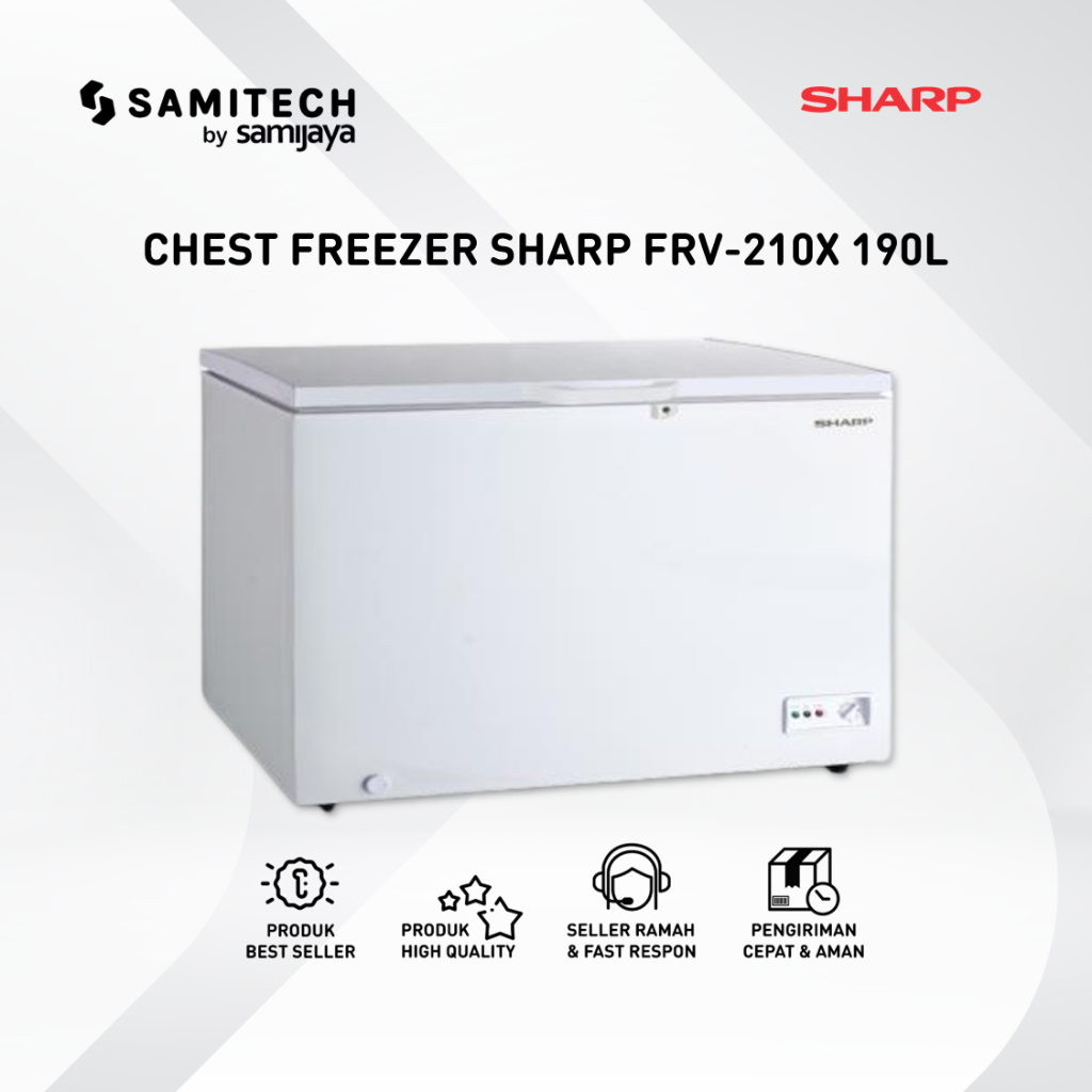 FREEZER BOX SHARP FRV-210X / FRV 210X BERGARANSI