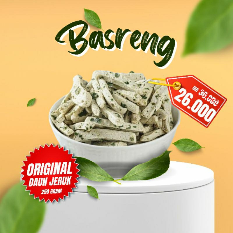 

nyomil BASRENG rasa original daun jeruk - netto 250g