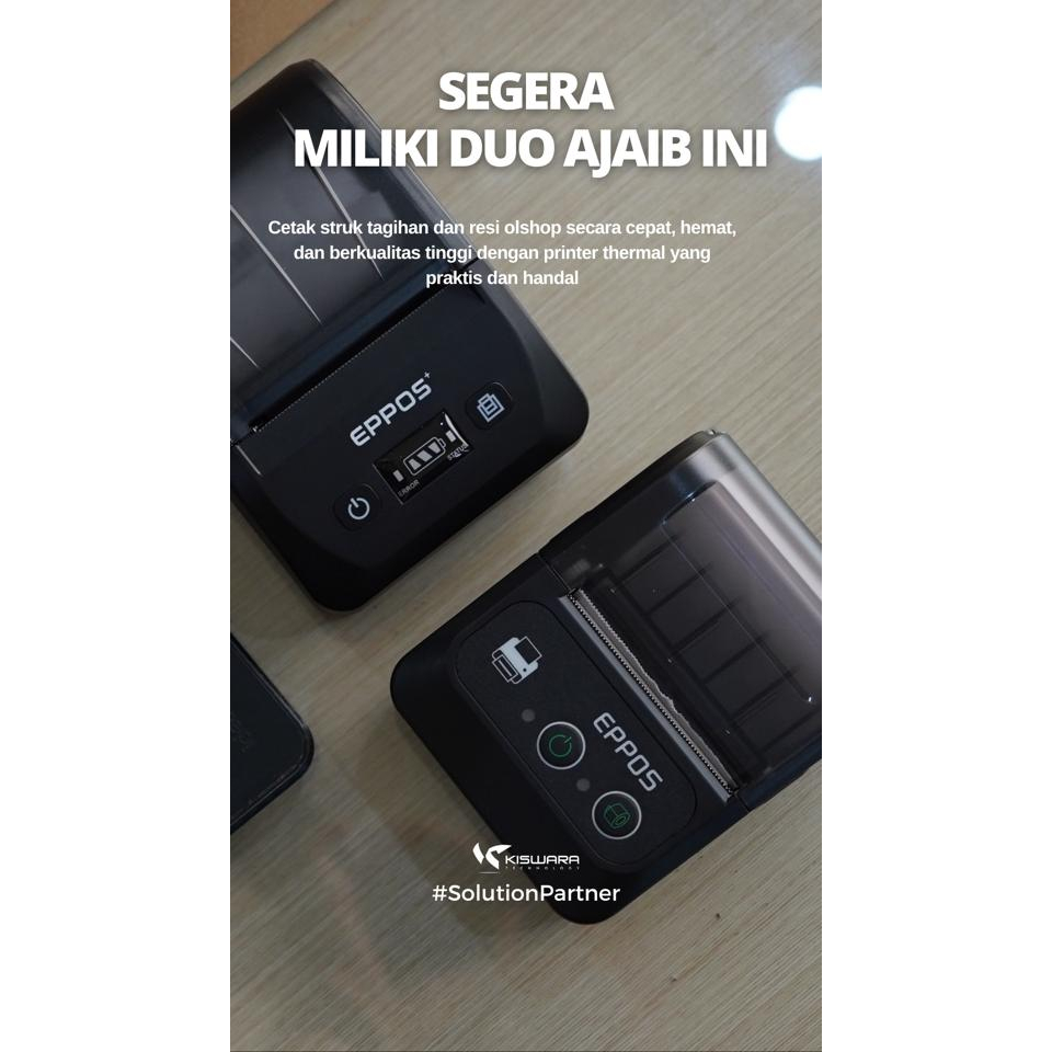 Printer Bluetooth Mini EPPOS portable 58mm-PROMO