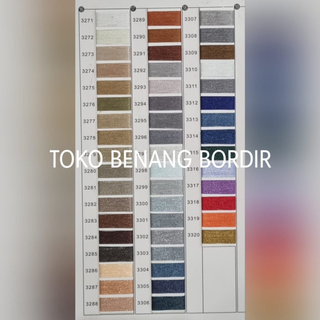 Cyailaa Benang Bordir Polyester Fuyi