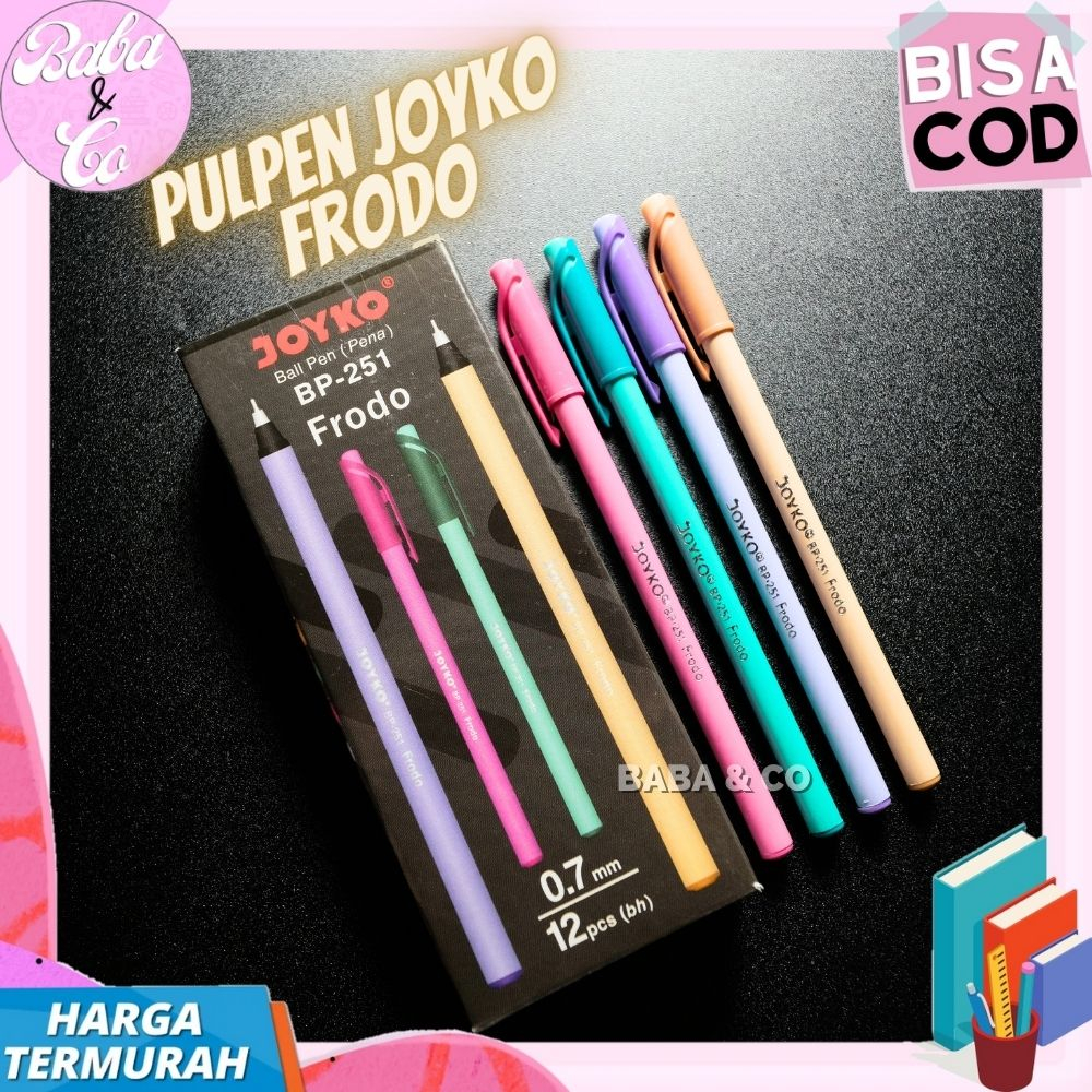 

PULPEN JOYKO FRODO BP-251 PULPEN MURAH PEN GEL TINTA HITAM 0.7mm