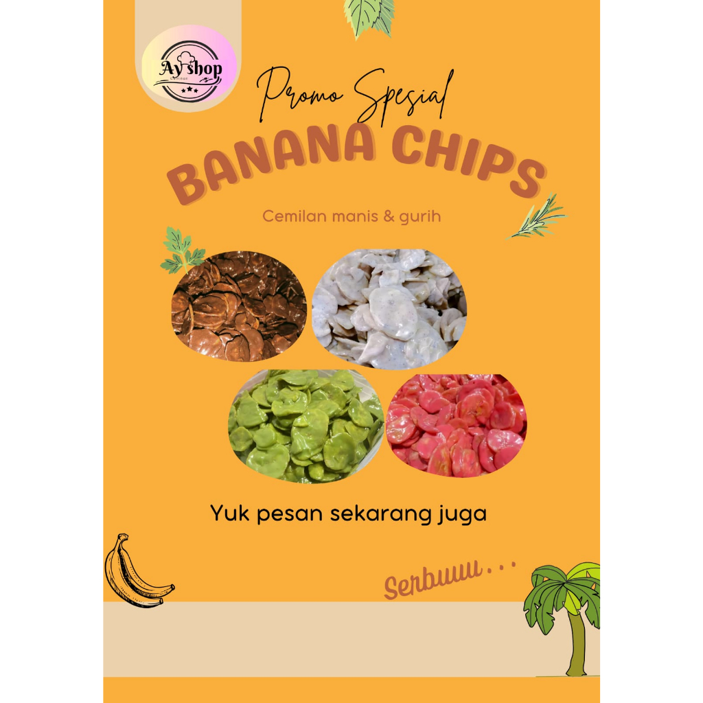 

Banana Chips Keripik Pisang Lumer 250gr