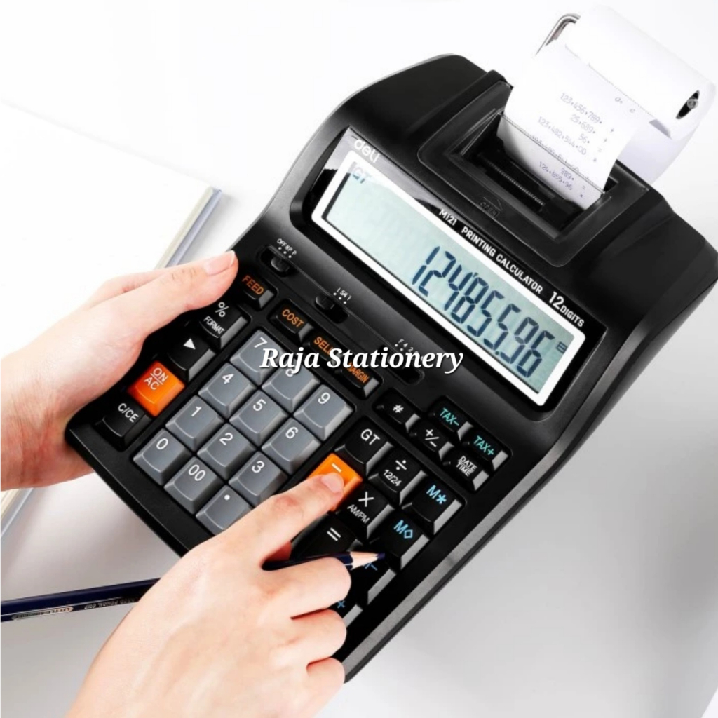 

DELI Printing Calculator Machine / Kalkulator Cetak Struk Kertas EM121