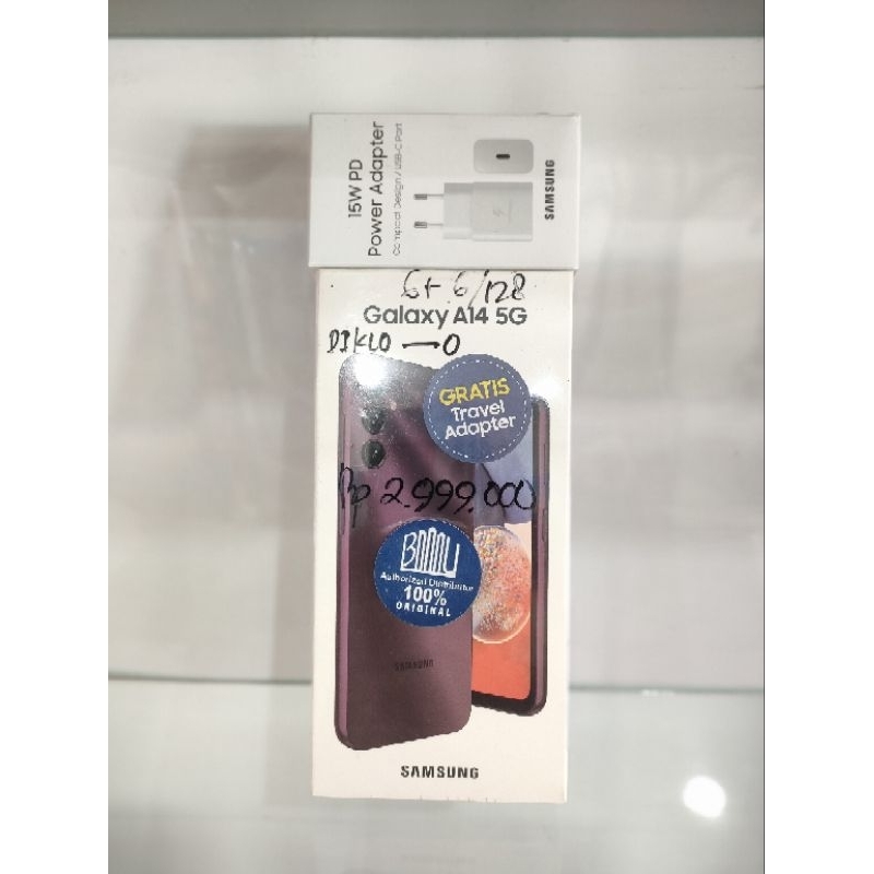 Samsung Galaxy A14 5G 6/128GB [ RAM 6GB+6GB ] - Original & Garansi Resmi Samsung Indonesia