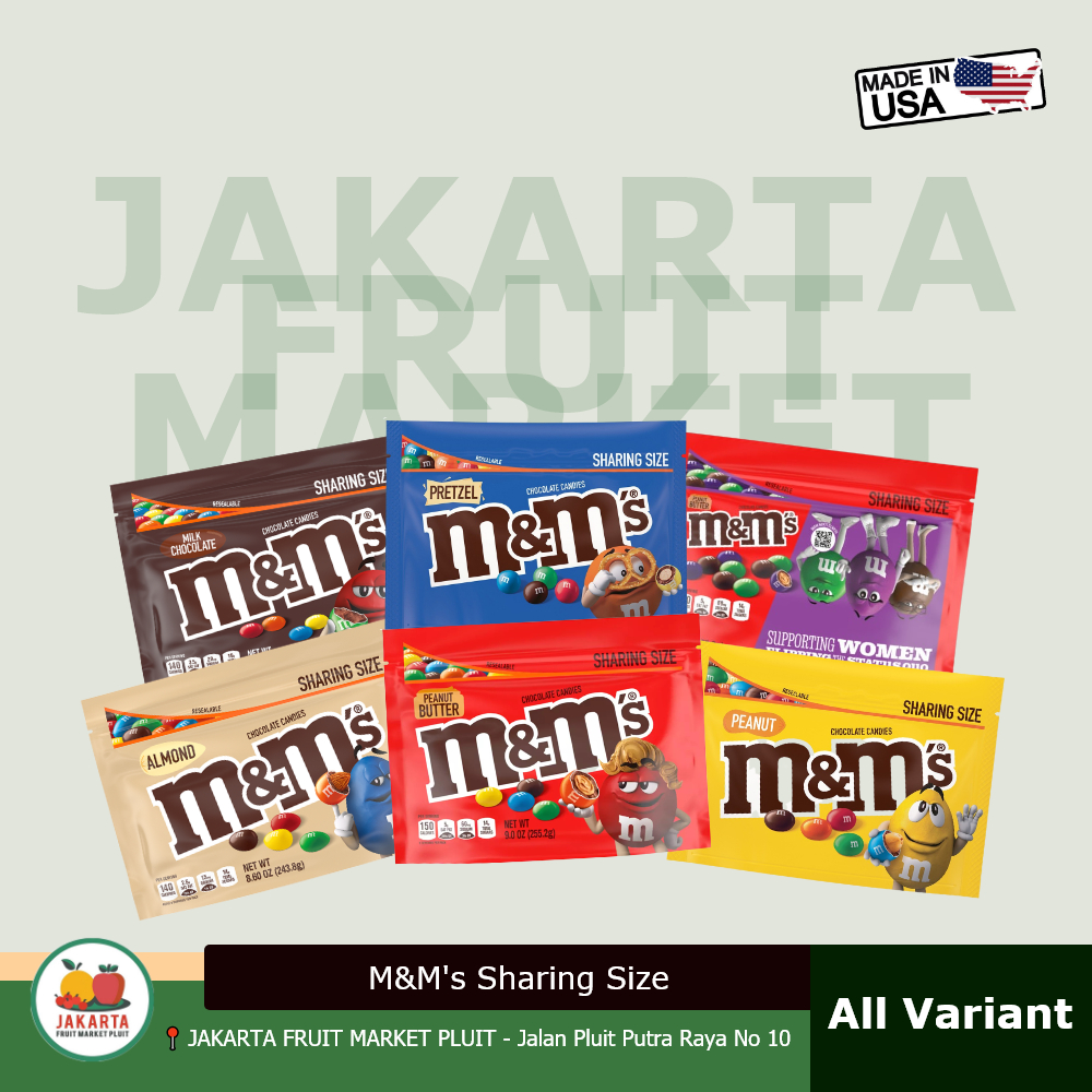 

M&M's Chocolate Candy Permen Coklat Sharing Size