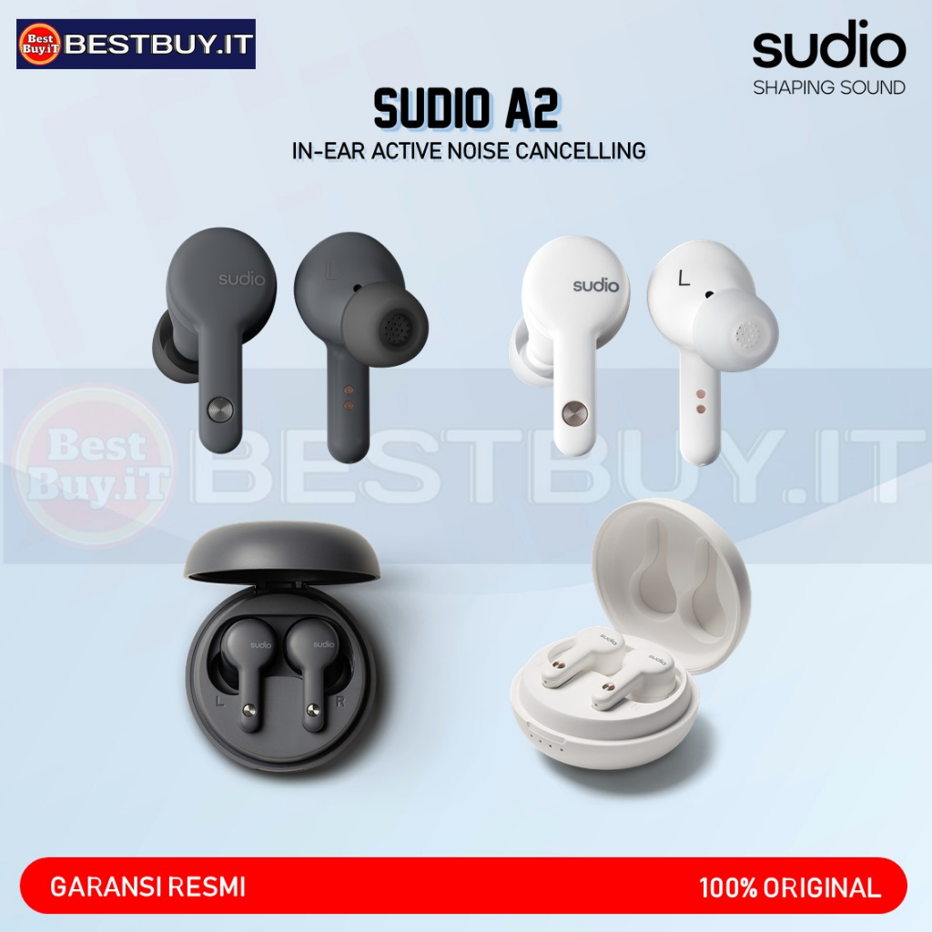Sudio A2 TWS - in-Ear Active Noise Cancelling