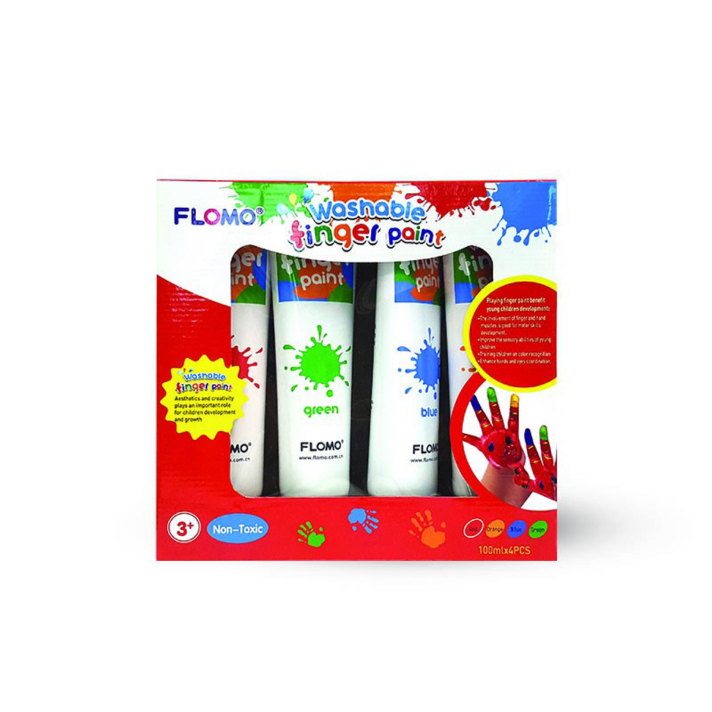 

Flomo Finger Paint Set Regular Colors