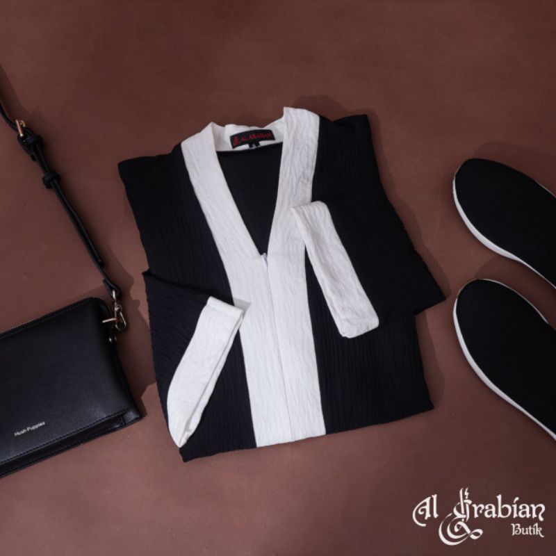 Abaya Black & White - Al Arabian Butik