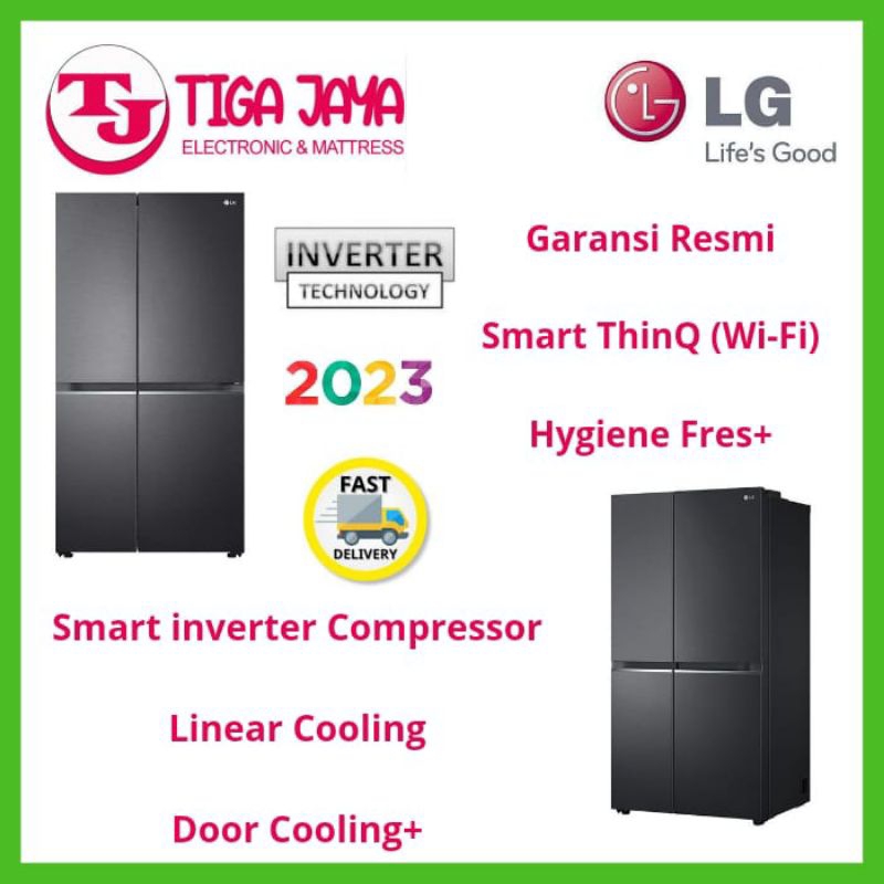 LG GCB257SQZL KULKAS SIDE BY SIDE INVERTER GC-B257SQZL GC B257SQZL